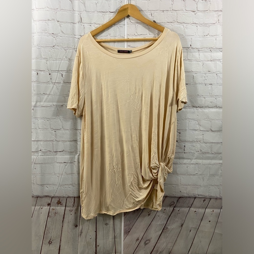 Crazy Train Womens Plus Size 2XL Lets Get Knotty Western Rodeo Top